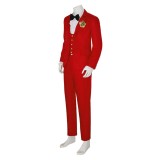 Beetlejuice Betelgeuse Red Suit Cosplay Costume Halloween Carnival Outfit