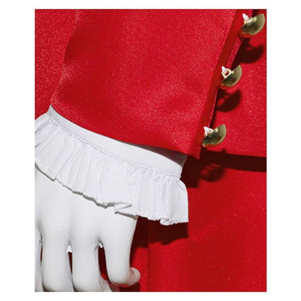 Beetlejuice Betelgeuse Red Suit Cosplay Costume Halloween Carnival Outfit