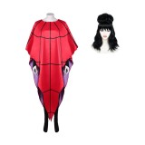 Beetlejuice Beetlejuice Lydia Deetz Red Shawl Set Suit Cosplay Costume Halloween Carnival Outfit
