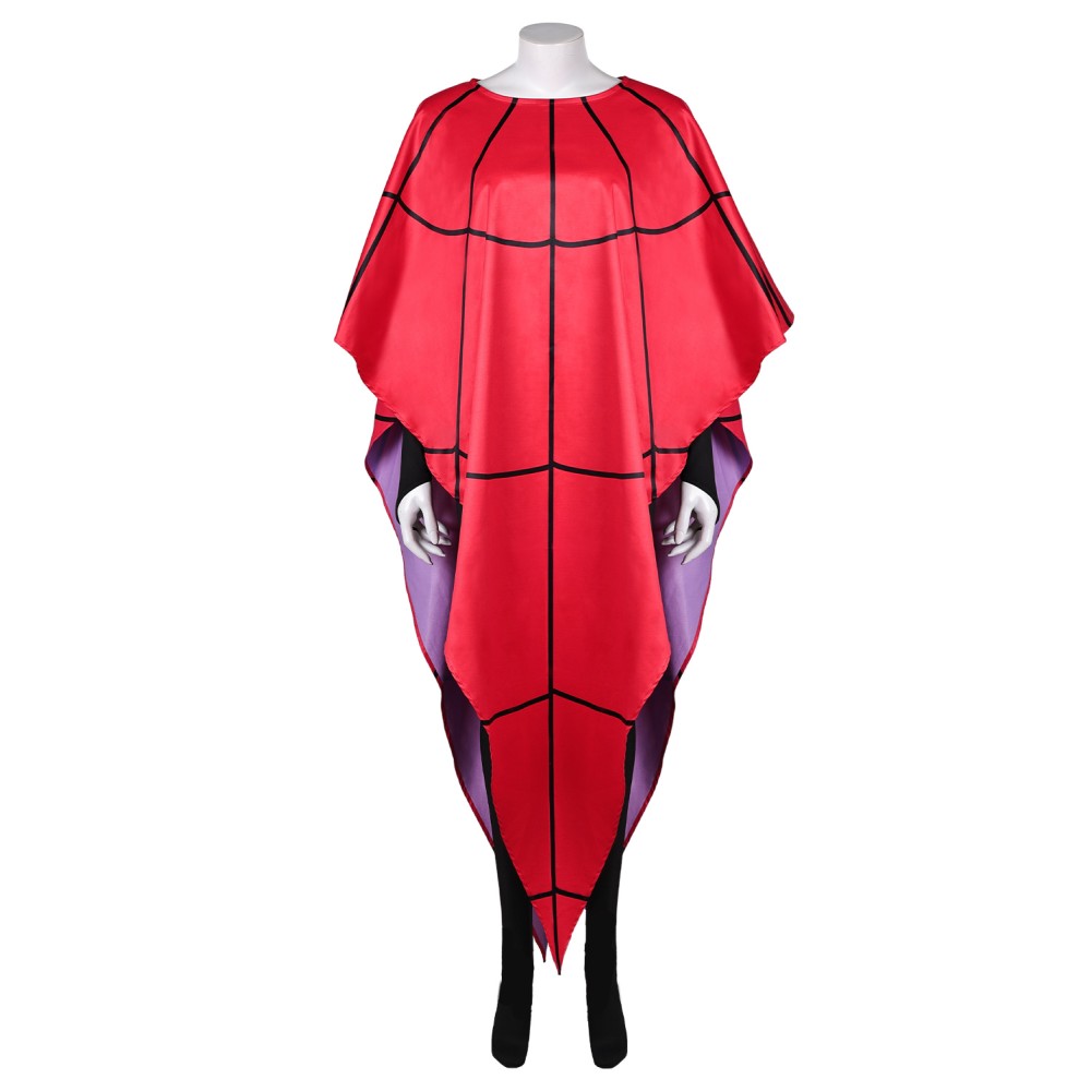 Beetlejuice Beetlejuice Lydia Deetz Red Shawl Set Suit Cosplay Costume Halloween Carnival Outfit