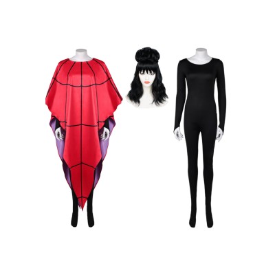 Beetlejuice Beetlejuice Lydia Deetz Red Shawl Set Suit Cosplay Costume Halloween Carnival Outfit