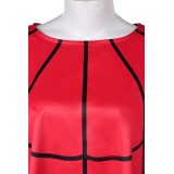 Beetlejuice Beetlejuice Lydia Deetz Red Shawl Set Suit Cosplay Costume Halloween Carnival Outfit