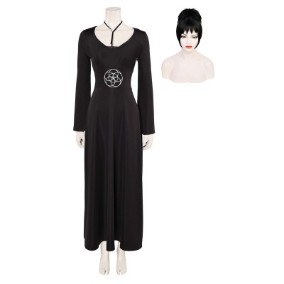 Beetlejuice Beetlejuice Lydia Deetz Black Dress Suit Cosplay Costume Halloween Carnival Outfit
