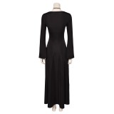 Beetlejuice Beetlejuice Lydia Deetz Black Dress Suit Cosplay Costume Halloween Carnival Outfit