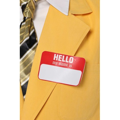 Beetlejuice Beetlejuice Bob-Shrinker Shrunken Head Yellow Suit Suit Cosplay Costume Halloween Carnival Outfit