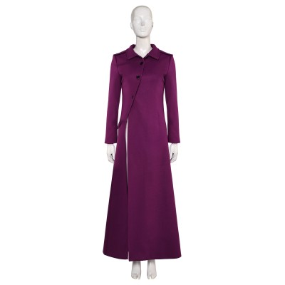 Beetlejuice Beetlejuice Astrid Deetz Purple Women Coat Suit Cosplay Costume Halloween Carnival Outfit