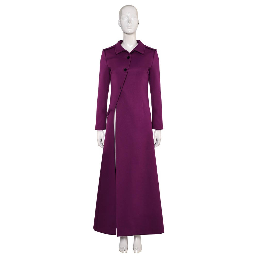 Beetlejuice Beetlejuice Astrid Deetz Purple Women Coat Suit Cosplay Costume Halloween Carnival Outfit