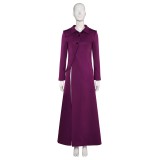 Beetlejuice Beetlejuice Astrid Deetz Purple Women Coat Suit Cosplay Costume Halloween Carnival Outfit