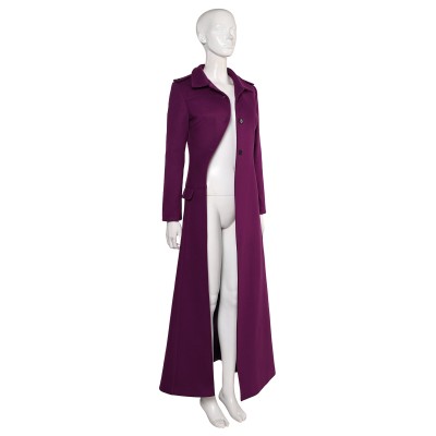 Beetlejuice Beetlejuice Astrid Deetz Purple Women Coat Suit Cosplay Costume Halloween Carnival Outfit