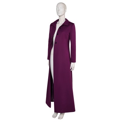 Beetlejuice Beetlejuice Astrid Deetz Purple Women Coat Suit Cosplay Costume Halloween Carnival Outfit