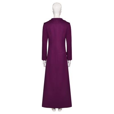 Beetlejuice Beetlejuice Astrid Deetz Purple Women Coat Suit Cosplay Costume Halloween Carnival Outfit
