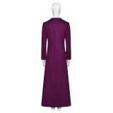 Beetlejuice Beetlejuice Astrid Deetz Purple Women Coat Suit Cosplay Costume Halloween Carnival Outfit