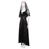 Beetlejuice Beetlejuice Astrid Deetz Black Wedding Dress Set Suit Cosplay Costume Halloween Carnival Outfit