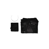 Beetlejuice Beetlejuice Astrid Deetz Black Wedding Dress Set Suit Cosplay Costume Halloween Carnival Outfit