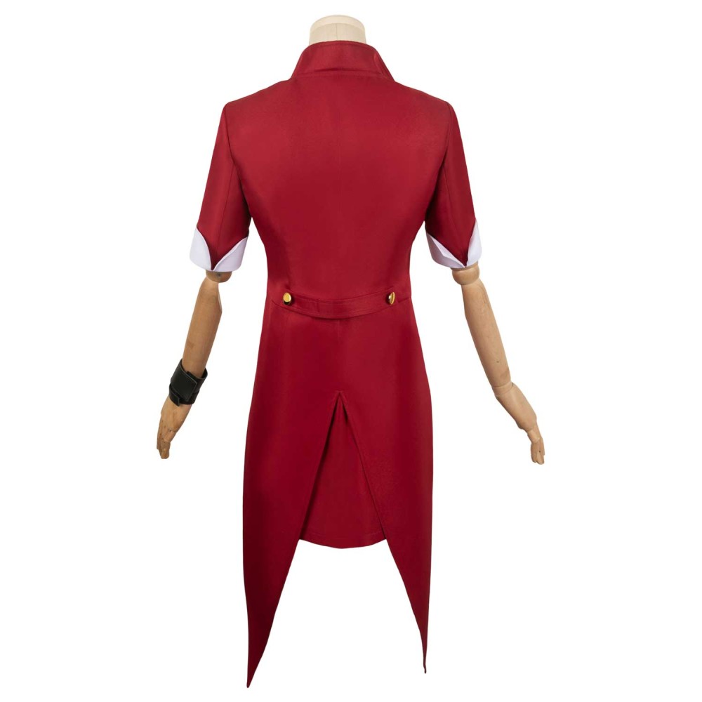 Beetlejuice 2024 Women Red HORROR Suit Suit Cosplay Costume Halloween Carnival Outfit