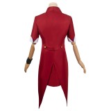 Beetlejuice 2024 Women Red HORROR Suit Suit Cosplay Costume Halloween Carnival Outfit