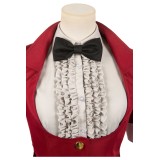 Beetlejuice 2024 Women Red HORROR Suit Suit Cosplay Costume Halloween Carnival Outfit