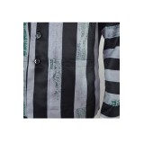 Beetlejuice 2024 Striped Suit Suit Cosplay Costume Halloween Carnival Outfit