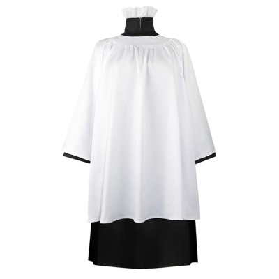 Beetlejuice 2024 Preacher White Robe Priest Uniform Suit Cosplay Costume Halloween Carnival Outfit