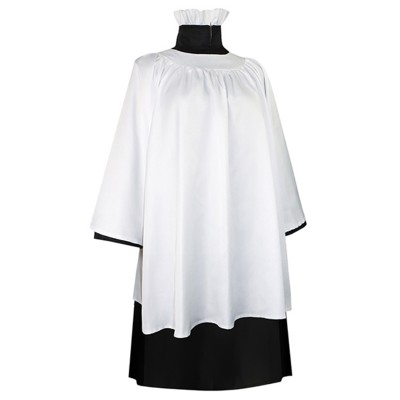 Beetlejuice 2024 Preacher White Robe Priest Uniform Suit Cosplay Costume Halloween Carnival Outfit
