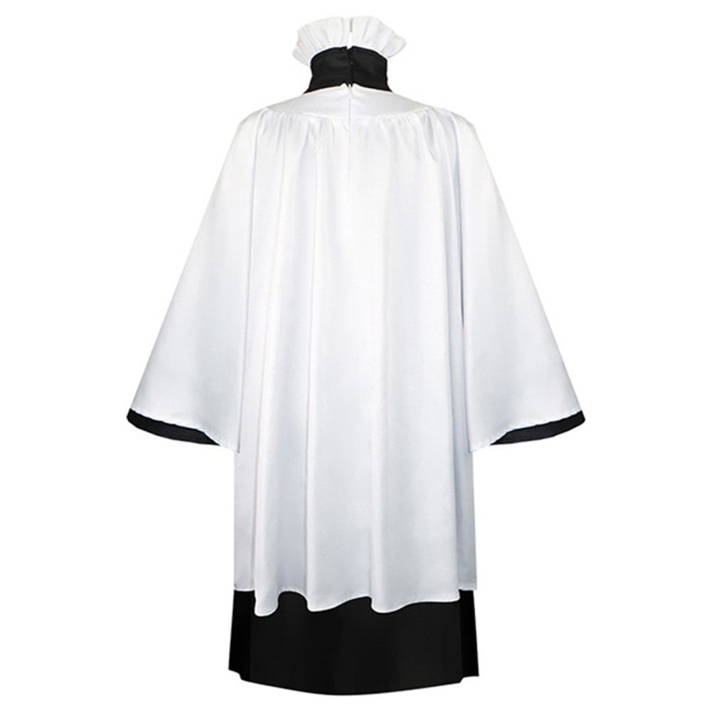 Beetlejuice 2024 Preacher White Robe Priest Uniform Suit Cosplay Costume Halloween Carnival Outfit