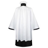 Beetlejuice 2024 Preacher White Robe Priest Uniform Suit Cosplay Costume Halloween Carnival Outfit