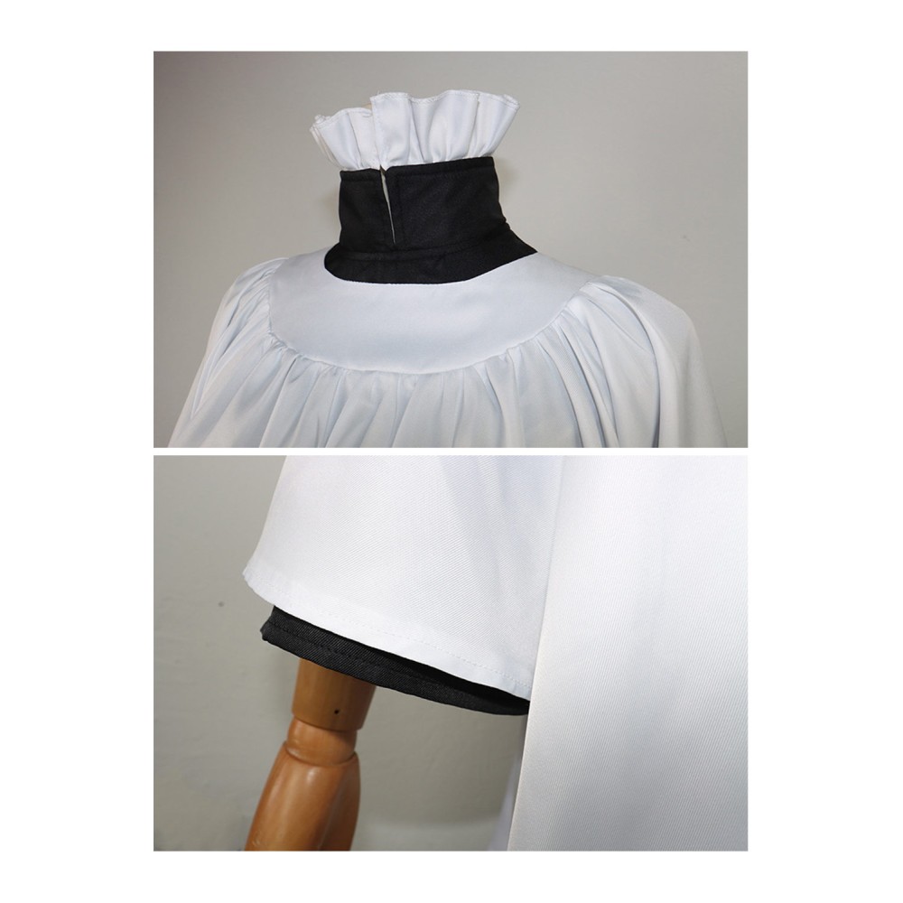 Beetlejuice 2024 Preacher White Robe Priest Uniform Suit Cosplay Costume Halloween Carnival Outfit