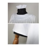 Beetlejuice 2024 Preacher White Robe Priest Uniform Suit Cosplay Costume Halloween Carnival Outfit