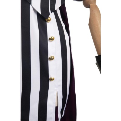 Beetlejuice 2024 Lydia Deetz HORROR Series Striped Dress Suit Cosplay Costume Halloween Carnival Outfit