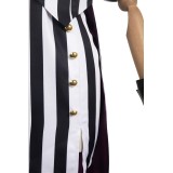 Beetlejuice 2024 Lydia Deetz HORROR Series Striped Dress Suit Cosplay Costume Halloween Carnival Outfit