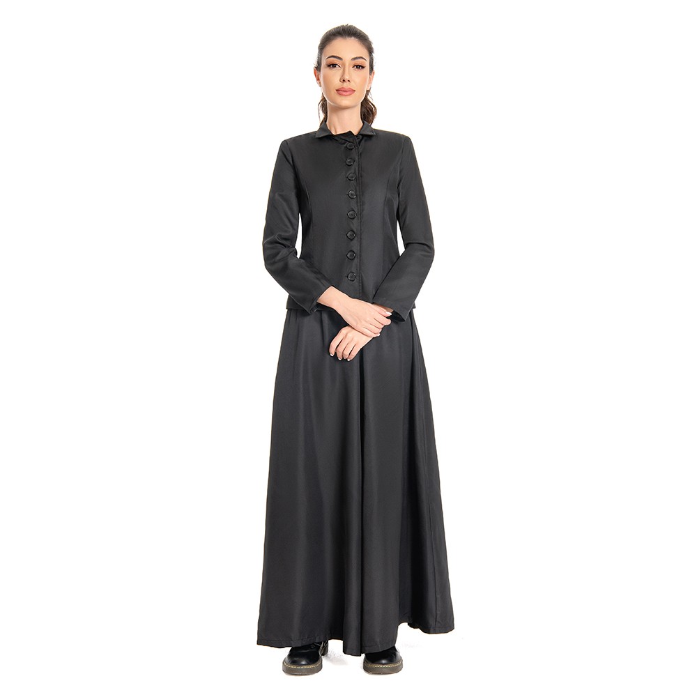 Beetlejuice 2024 Lydia Deetz Black Dress Suit Cosplay Costume Halloween Carnival Outfit