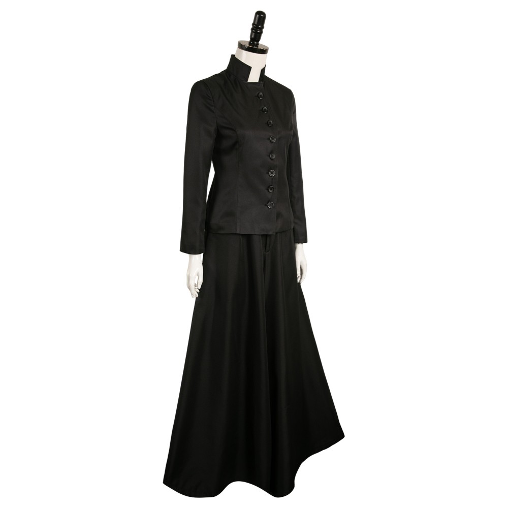 Beetlejuice 2024 Lydia Deetz Black Dress Suit Cosplay Costume Halloween Carnival Outfit
