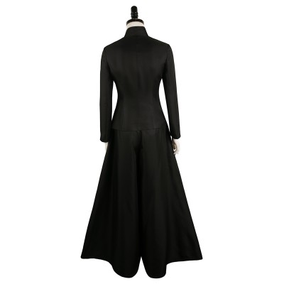 Beetlejuice 2024 Lydia Deetz Black Dress Suit Cosplay Costume Halloween Carnival Outfit