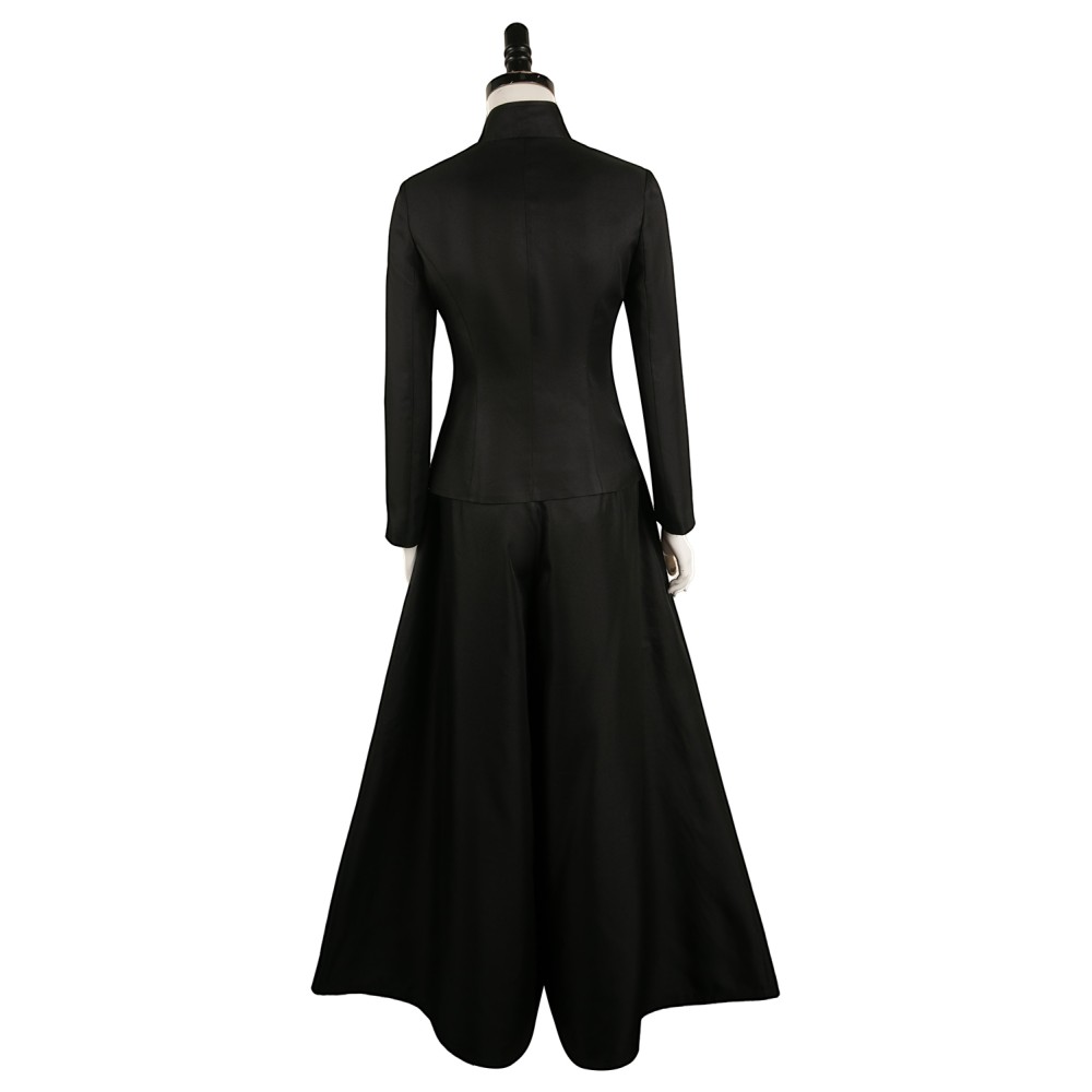 Beetlejuice 2024 Lydia Deetz Black Dress Suit Cosplay Costume Halloween Carnival Outfit