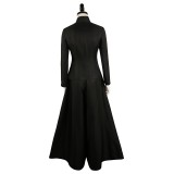 Beetlejuice 2024 Lydia Deetz Black Dress Suit Cosplay Costume Halloween Carnival Outfit
