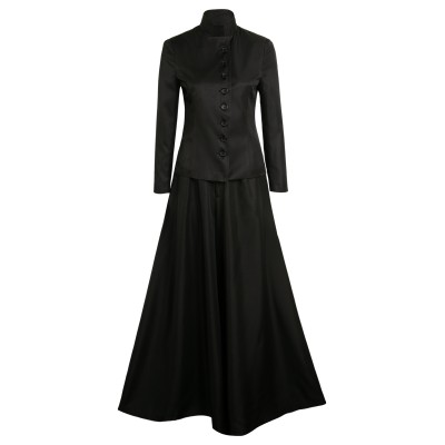 Beetlejuice 2024 Lydia Deetz Black Dress Suit Cosplay Costume Halloween Carnival Outfit