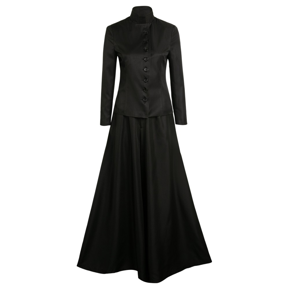 Beetlejuice 2024 Lydia Deetz Black Dress Suit Cosplay Costume Halloween Carnival Outfit