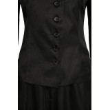 Beetlejuice 2024 Lydia Deetz Black Dress Suit Cosplay Costume Halloween Carnival Outfit