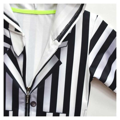 Beetlejuice (2024) Kids Children Black Stripe Hoodie Cosplay Costume Halloween Carnival Outfit
