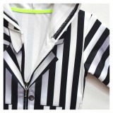 Beetlejuice (2024) Kids Children Black Stripe Hoodie Cosplay Costume Halloween Carnival Outfit