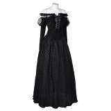 Beetlejuice 2024 Delores Black Organza Dress Suit Cosplay Costume Halloween Carnival Outfit