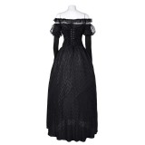 Beetlejuice 2024 Delores Black Organza Dress Suit Cosplay Costume Halloween Carnival Outfit
