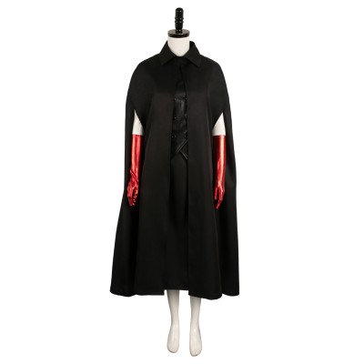 Beetlejuice 2024 Delia Deetz Black Dress Suit Cosplay Costume Halloween Carnival Outfit