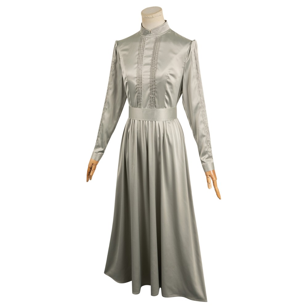 Beetlejuice 2024 Astrid Women Silver Dress Suit Cosplay Costume Halloween Carnival Outfit