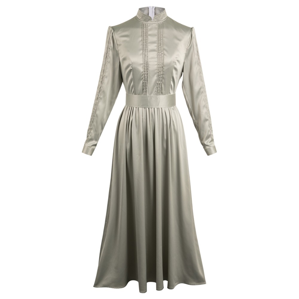 Beetlejuice 2024 Astrid Women Silver Dress Suit Cosplay Costume Halloween Carnival Outfit