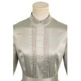 Beetlejuice 2024 Astrid Women Silver Dress Suit Cosplay Costume Halloween Carnival Outfit