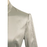 Beetlejuice 2024 Astrid Women Silver Dress Suit Cosplay Costume Halloween Carnival Outfit