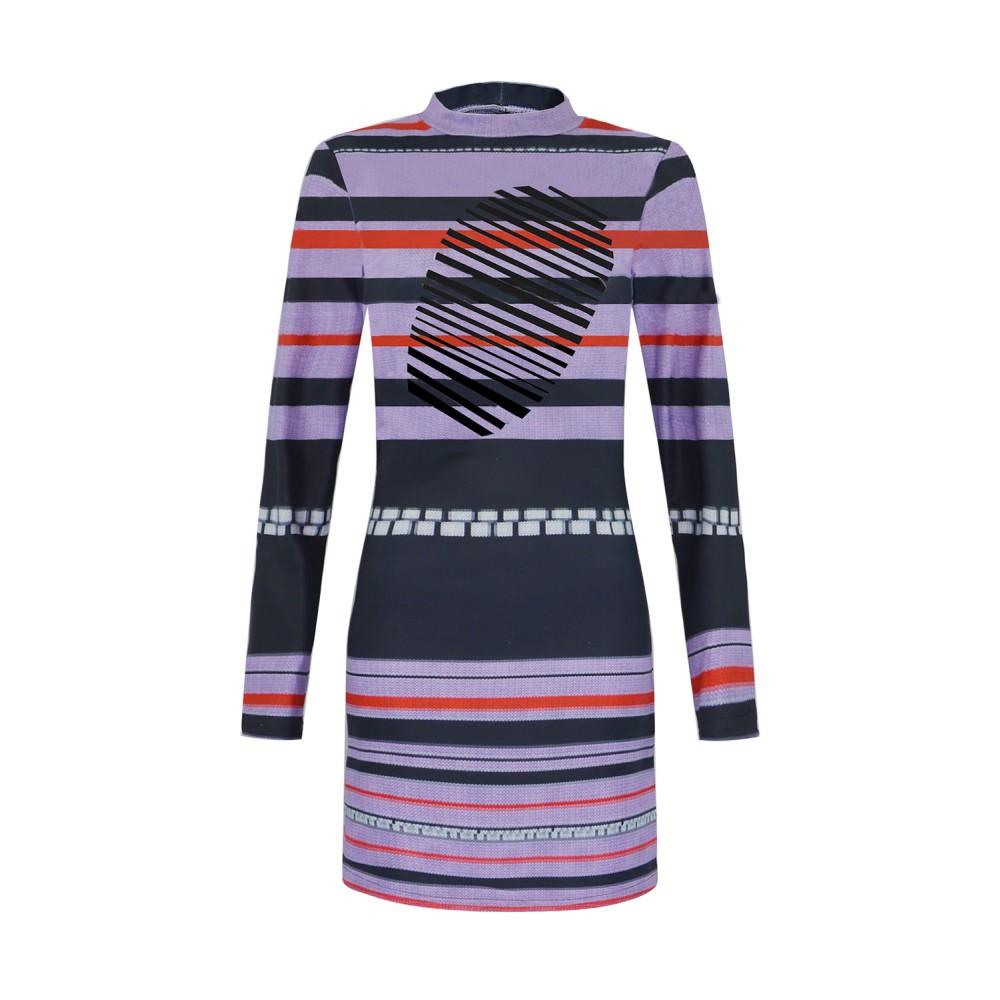 Beetlejuice 2024 Astrid Deetz Women Purple Gothic Striped Dress Suit Cosplay Costume Halloween Carnival Outfit