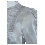 Beetlejuice 2024 Astrid Deetz Silver Organza Dress Suit Cosplay Costume Halloween Carnival Outfit