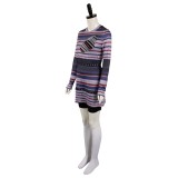Beetlejuice 2024 Astrid Deetz Purple Dress Set Suit Cosplay Costume Halloween Carnival Outfit